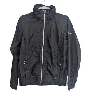 Columbia Omni-Shield Black Hooded Jacket Windbreaker Full Zip Layer - SZ M